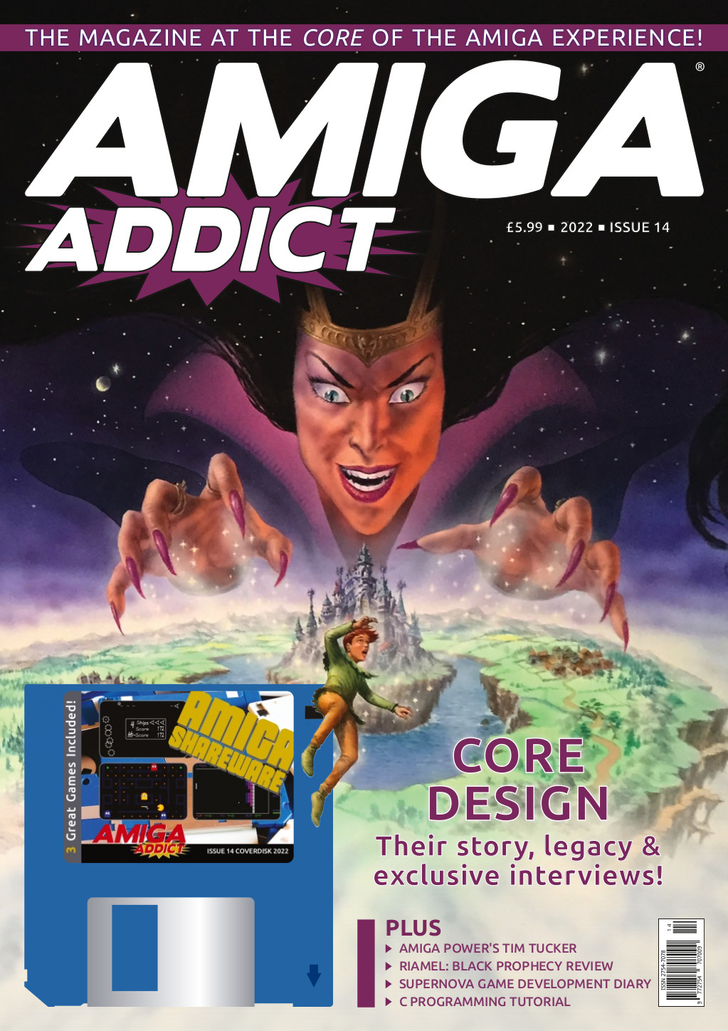 Core Design Amiga Addict magazine Issue 14