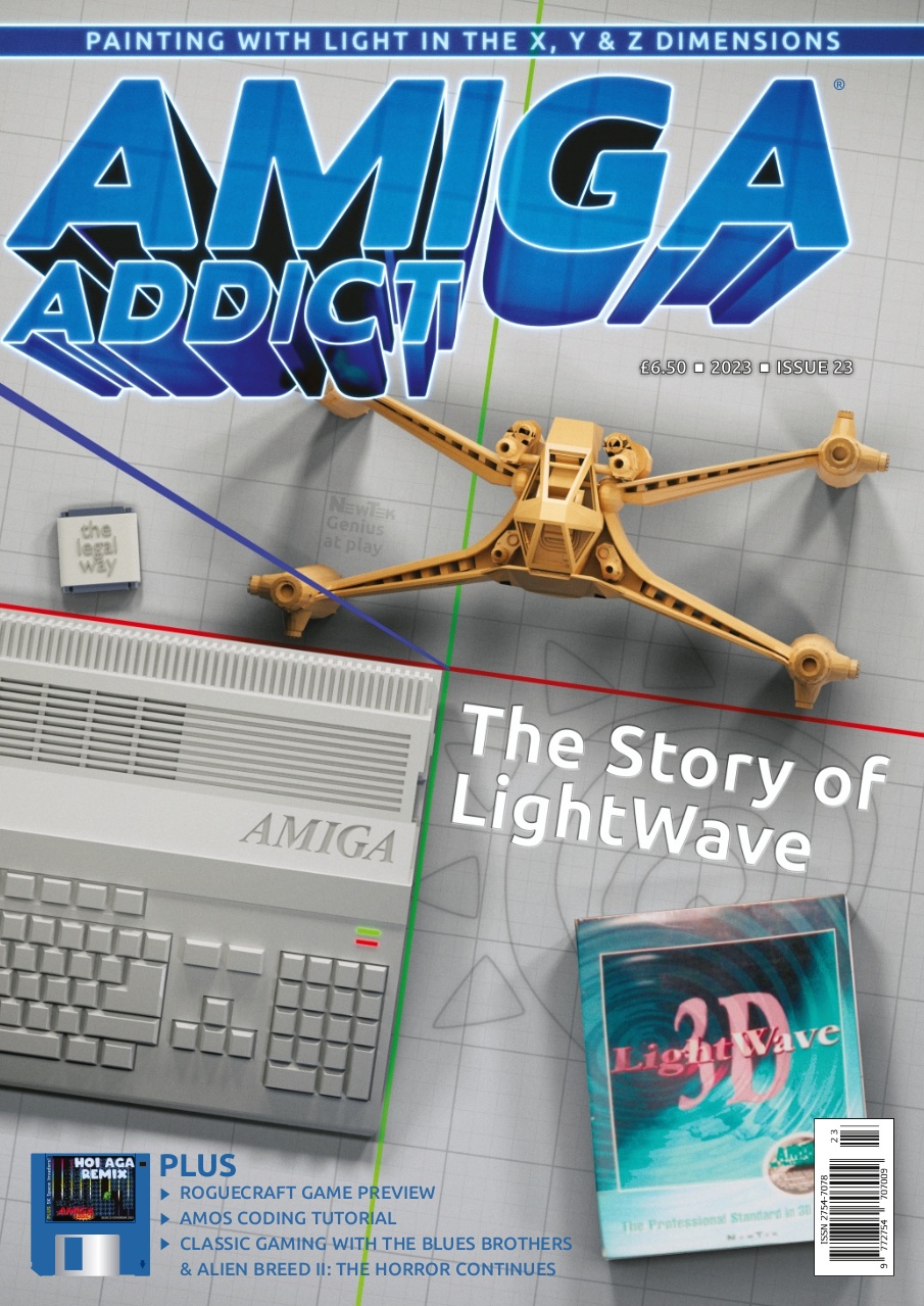 LightWave 3D - Amiga Addict magazine 2023 - Issue23